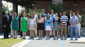 The chapter recognizes its annual scholarship winners in December.